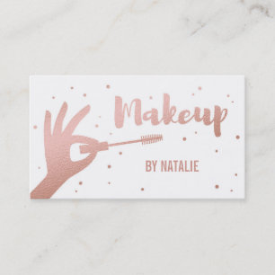 Falsche Rosen-Gold-Makeup-Artist-Visitenkarte Visitenkarte