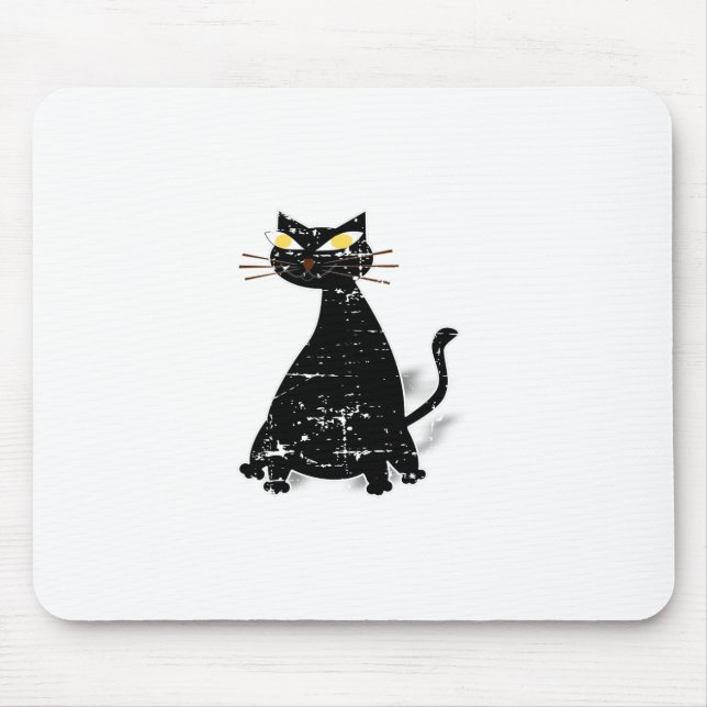 Falsche schwarze Katze Mousepad (Vorne)