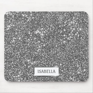 Falsche Silber-Glitter-Textur-Optik & Benutzerdefi Mousepad