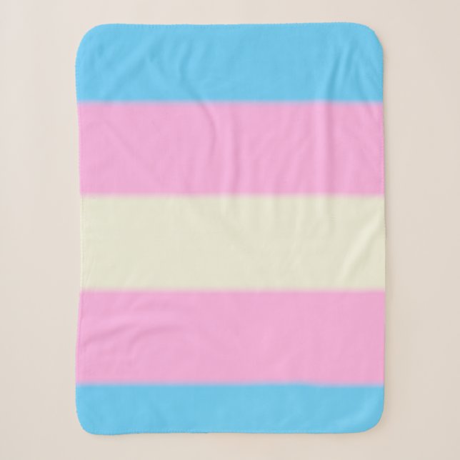 Falsche Trans-Pride-Flagge Sherpadecke (Vorderseite)