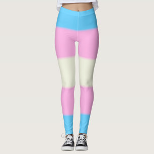 Falsche Transgender-Pride-Flagge Leggings