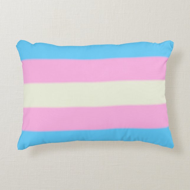 Falsche Transgender-Pride-Markierung Dekokissen (Vorderseite)