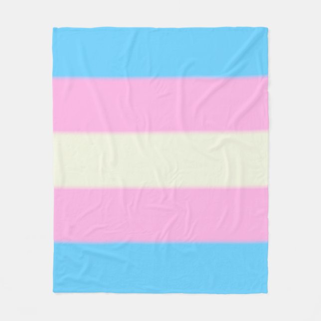 Falsche Transgender-Pride-Markierung Fleecedecke (Vorderseite)