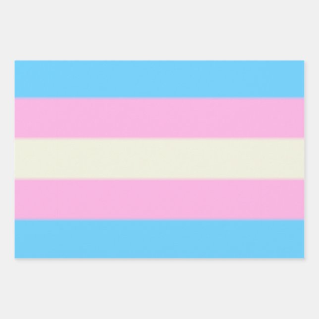 Falsche Transgender-Pride-Markierung Geschenkpapier Set (Vorderseite)