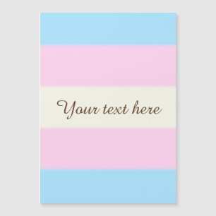 Falsche Transgender-Pride-Markierung Magnetkarte