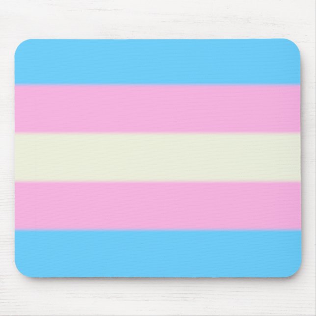 Falsche Transgender-Pride-Markierung Mousepad (Vorne)
