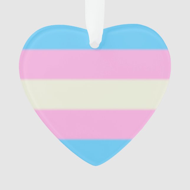 Falsche Transgender-Pride-Markierung Ornament (Vorderseite)