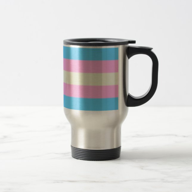 Falsche Transgender-Pride-Markierung Reisebecher (Rechts)