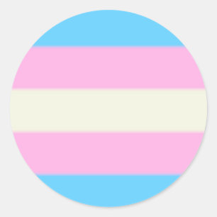 Falsche Transgender-Pride-Markierung Runder Aufkleber
