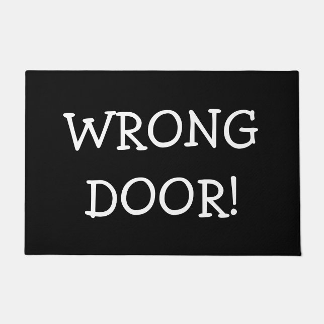 Falsche Tür! Fußmatte (Vorderseite)