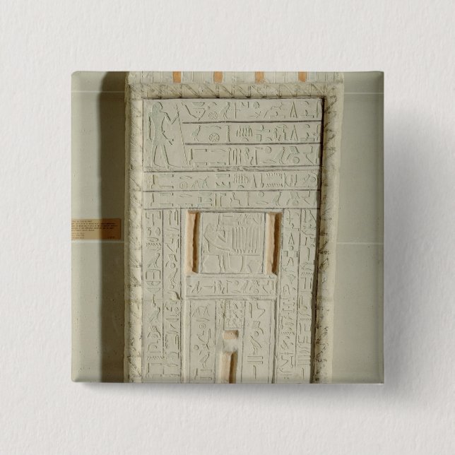 Falsche Tür von Sheshi, c.2300-2200 BC (Limon Button (Vorderseite)