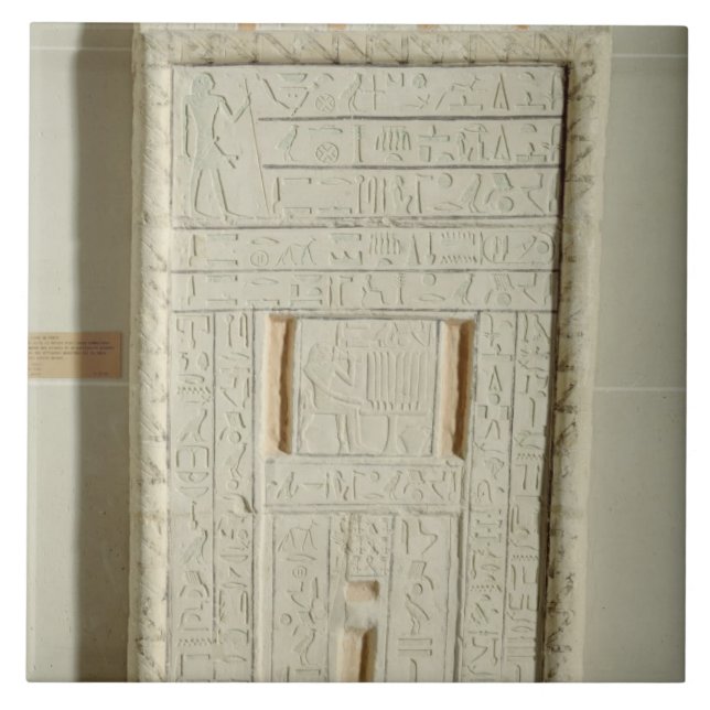 Falsche Tür von Sheshi, c.2300-2200 BC (Limon Fliese (Vorderseite)