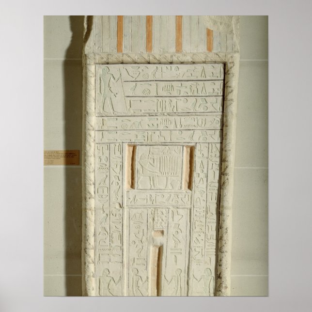 Falsche Tür von Sheshi, c.2300-2200 v. Chr. (Limon Poster (Vorne)