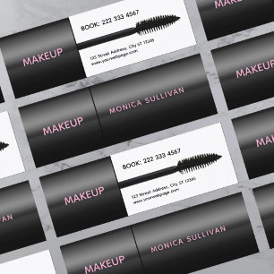 Falsche Wimpernbürste Maskenbildner Mini Visitenkarte