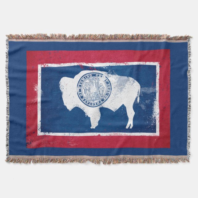 Falsche Wyoming-Staatsflagge Decke (Vorderseite)