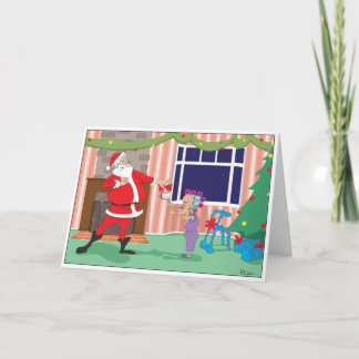 Falsche Zahn-Weihnachten Feiertagskarte
