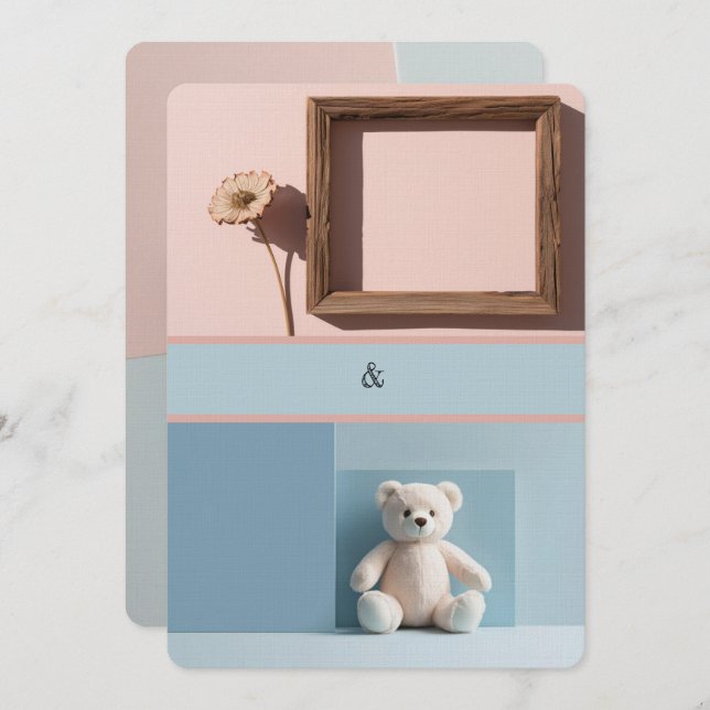 Falsche Zwillinge Einladung (Vorne/Hinten)