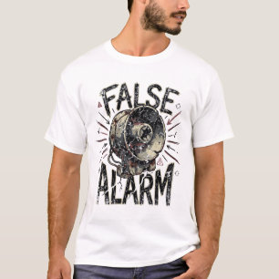 Falscher Alarm Mechanisches Auge Bedrängtes Grafik T-Shirt