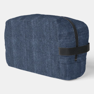 Falscher Blaujean-Denim Waschbeutel