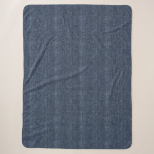 Falscher Denim-Blue-Jean Sherpadecke