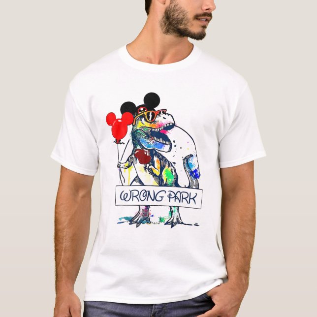 Falscher Dinosaur Tyrannosaurus Park T-Shirt (Vorderseite)