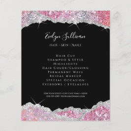 Falscher Glitter pink sequin flyer