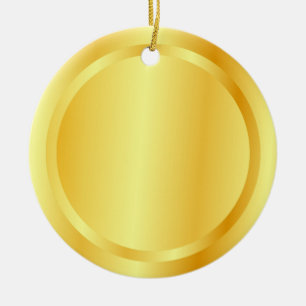Falscher Gold-Metall-Look Elegantes Schablonen-Kre Keramik Ornament
