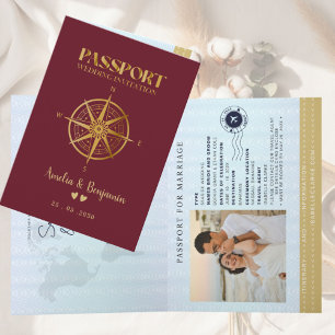 Falscher Goldkompass Reise Reisepass Zielort Einladung