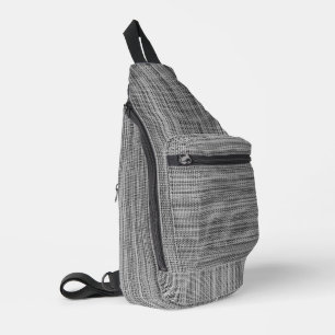 Falscher Grauer Stoff Crossbody Bag
