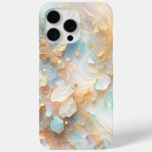 Falscher holografischer Opal-Mondstein-Gold-Schmet Case-Mate iPhone Hülle