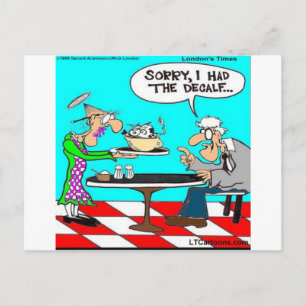 Falscher Kaffee Funny Cow Cartoon Geschenke & T-Sh Postkarte