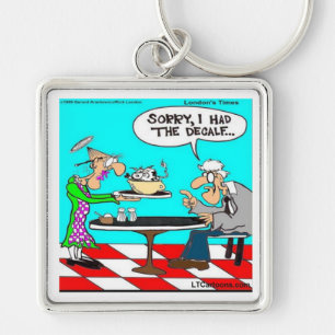 Falscher Kaffee Lustige Kuh Cartoon-Geschenke & T- Schlüsselanhänger
