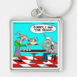 Falscher Kaffee Lustige Kuh Cartoon-Geschenke & T- Schlüsselanhänger