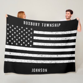 Falscher Name der amerikanischen Flagge Fleecedecke