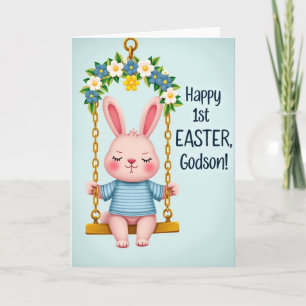 Falscher Osterhase aus Gold Erste Karte