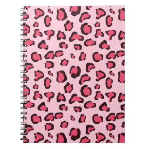 Falscher rosa Leopardenprint Notizblock