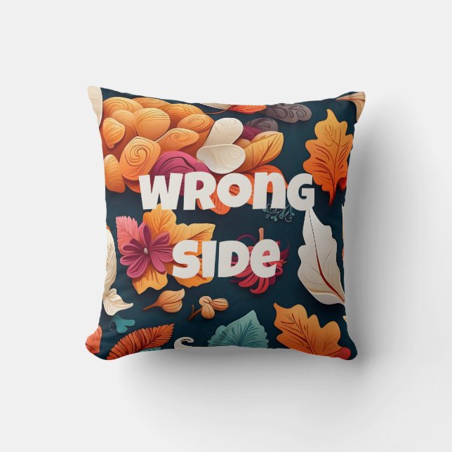 Falscher seitlicher dekorativer Fall Kissen (Vorderseite)