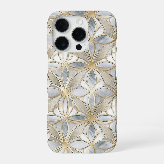 Falsches Buntglas iPhone 16 Pro Hülle (Rückseite)
