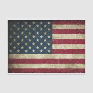 Falsches Dekoupage-Papier der amerikanischen Flagg Seidenpapier