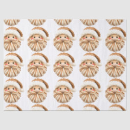 Falsches Garn Kerben-Haken-Santa-Gesicht-Weihnacht Seidenpapier