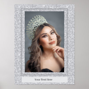 Falsches Glitter-Personal-Portrait-Plakat Poster
