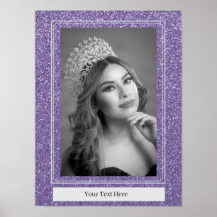 Falsches Glitter-Personal-Portrait-Plakat Poster