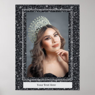 Falsches Glitter-Personal-Portrait-Plakat Poster