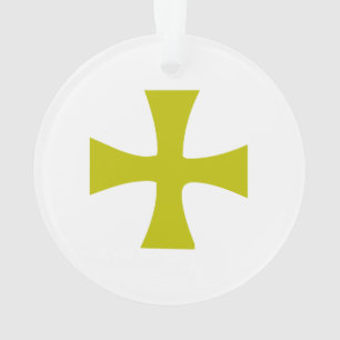 Falsches Gold-Byzantinikkreuz Ornament