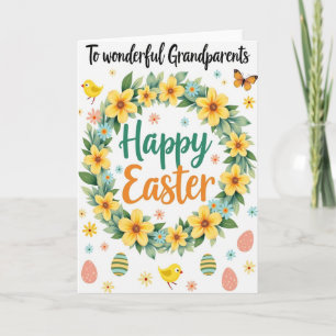 Falsches Gold Frohe Ostern Großelternkarte Karte