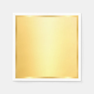 Falsches Gold Leervorlage Modern Glamourös Serviette