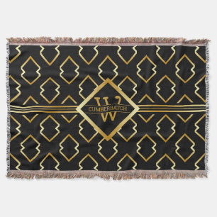 Falsches Gold-Monogramm - Schwarz und Gold Decke