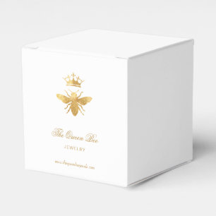 falsches Goldfolien-Königinnenbienen-Logo Geschenkschachtel