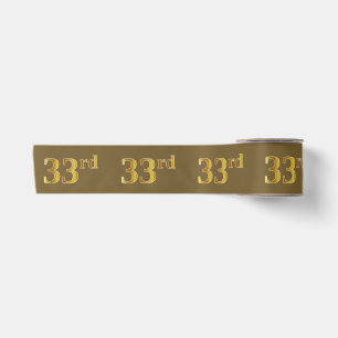 Falsches/Imitations-Gold "33." Ereignisnummer (bra Satinband