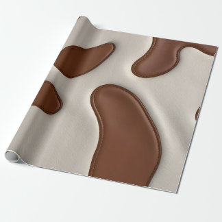 Falsches Kuhleder Moderne Luxus Elegante Kollektio Geschenkpapier